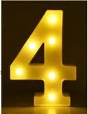 Luminous LED letter and number night light for weddings and parties