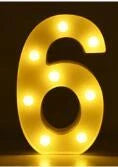 Luminous LED letter and number night light for weddings and parties