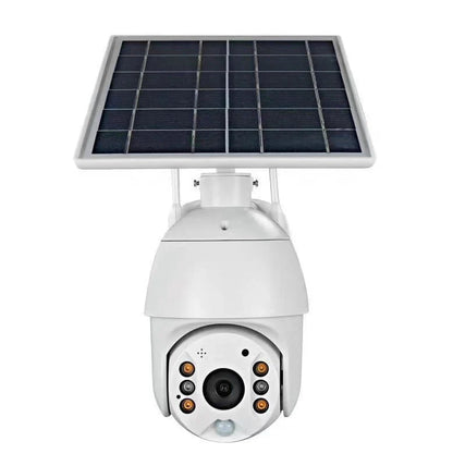 Solar-powered 4G security camera with 1080P resolution for outdoor surveillance