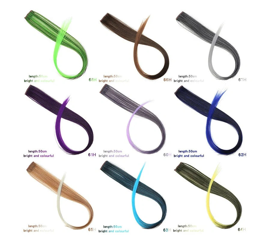 Blowable colour hair extension piece with high temperature wire construction in multiple colour options