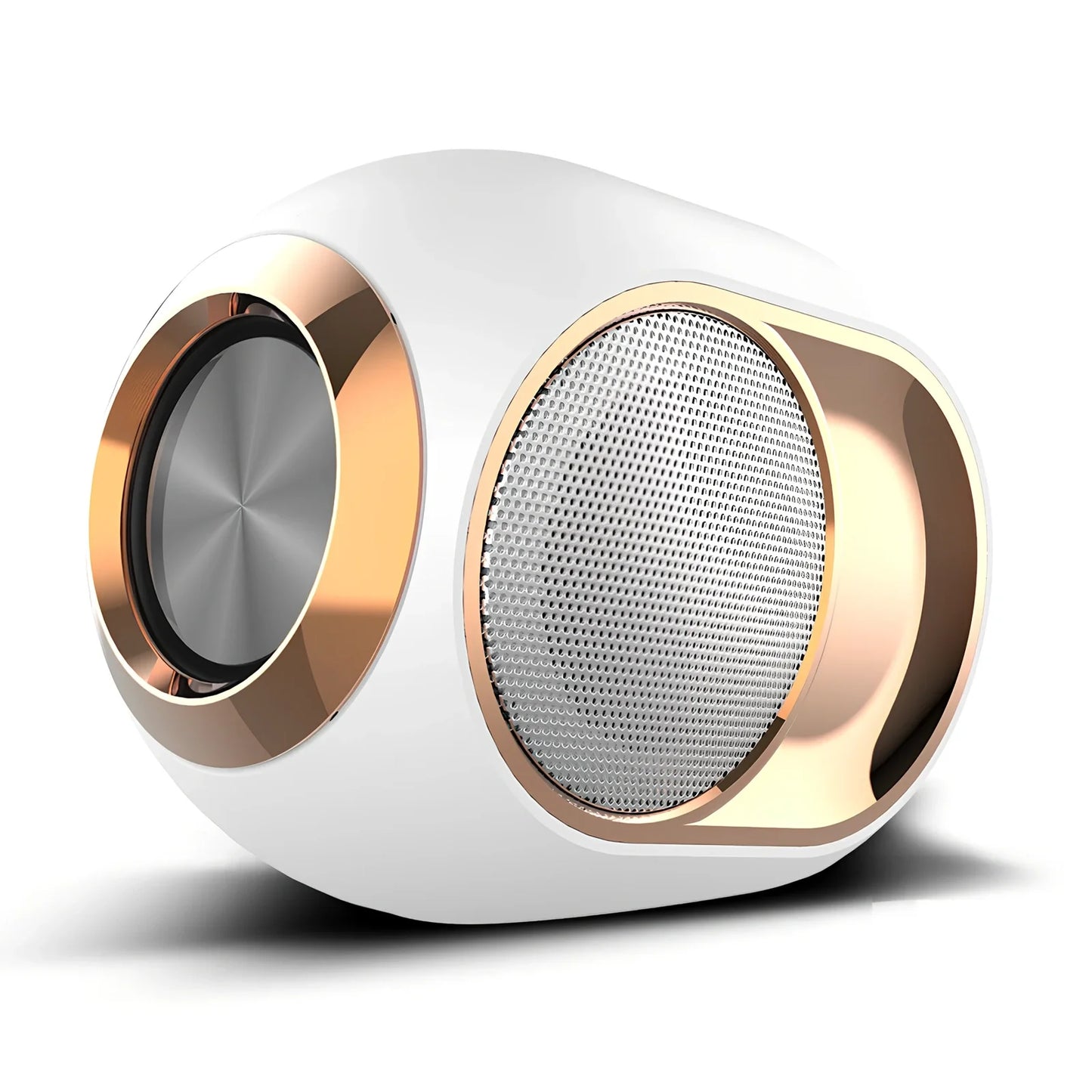 X6 Bluetooth speaker in black with 5W subwoofer, USB port, and 1200mAh battery for wireless audio