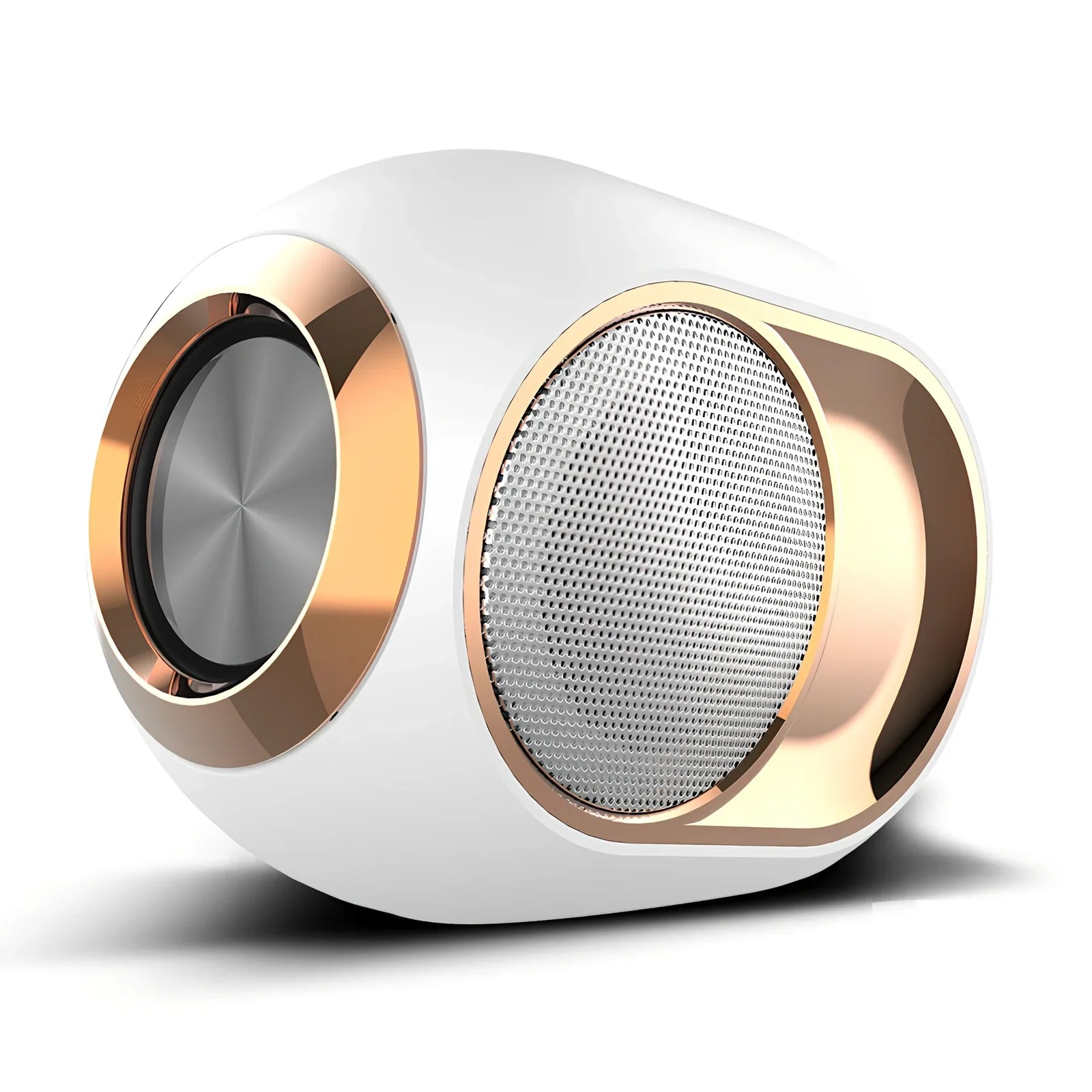 X6 Bluetooth speaker in black with 5W subwoofer, USB port, and 1200mAh battery for wireless audio