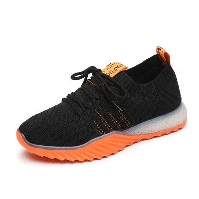 Mesh sneakers with tassel detail in beige, white orange, black orange, and black green colour options