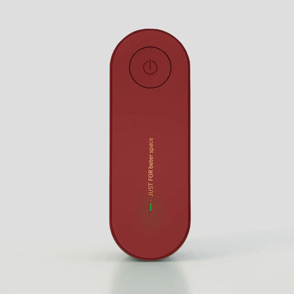 Compact negative ion air purifier in various colors, releasing 5 million ions to purify the air in your home or office