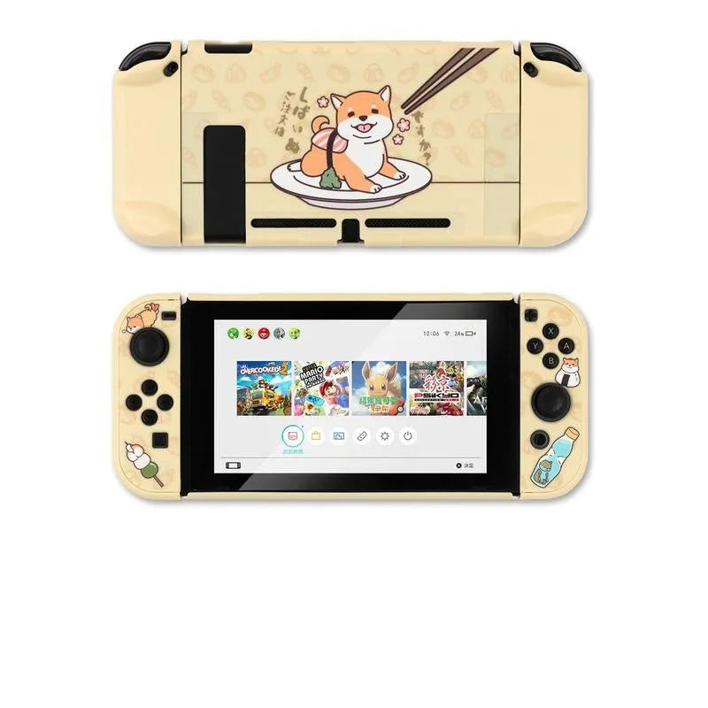 Nintendo Switch Lite silicone protective case with hard PC back grip housing.