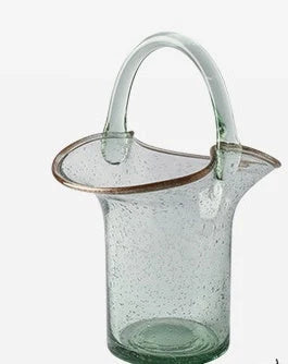 Nordic style transparent glass hydroponic vase for flower arrangements