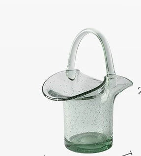 Nordic style transparent glass hydroponic vase for flower arrangements