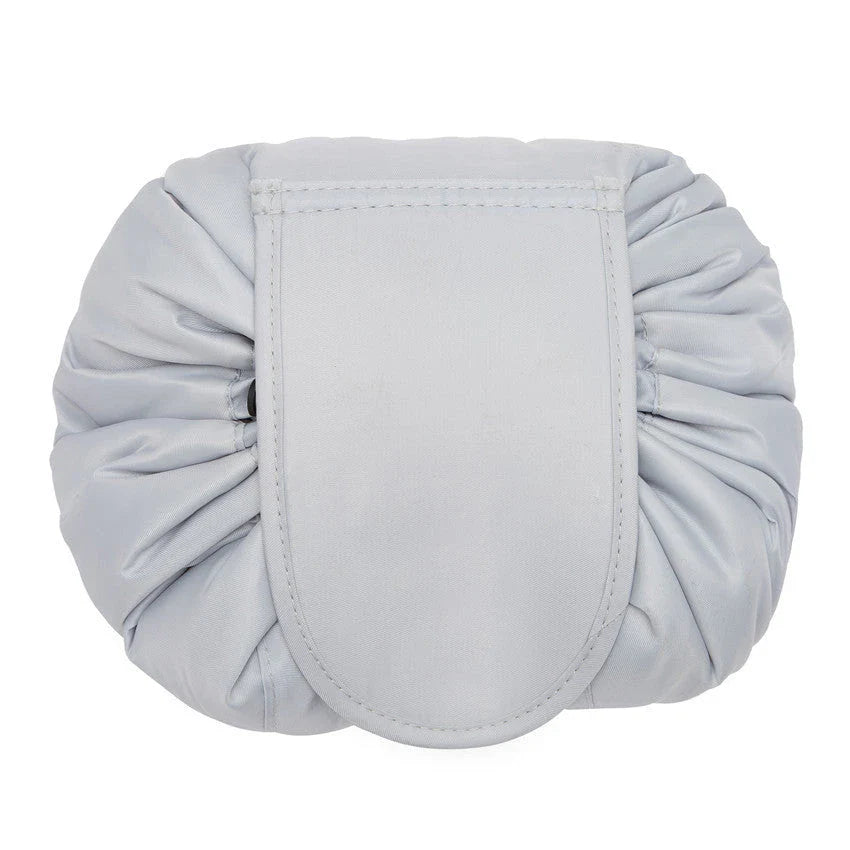 Stylish drawstring cosmetic bag with large capacity for beauty essentials