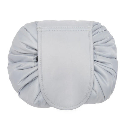 Stylish drawstring cosmetic bag with large capacity for beauty essentials