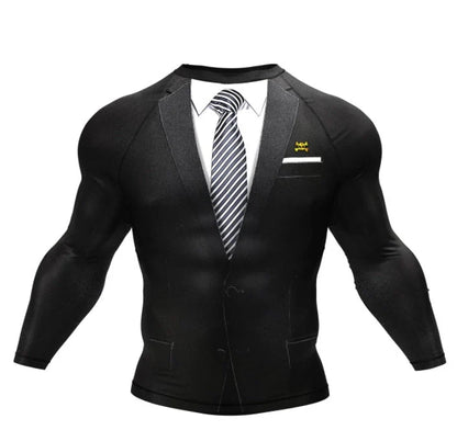 Tuxedo Rash Guard - Xmartial Short Sleeve with 98% UV protection
