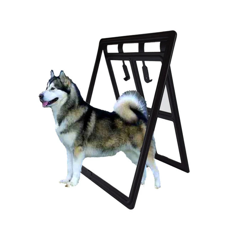 Creative Household Simple Pet Screen Door for Dogs in black and white