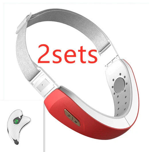 Chin V-Line Up Lift Belt Machine with LED Photon Therapy for facial tightening and contour lifting