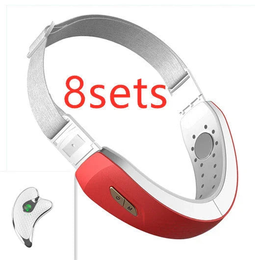 Chin V-Line Up Lift Belt Machine with LED Photon Therapy for facial tightening and contour lifting