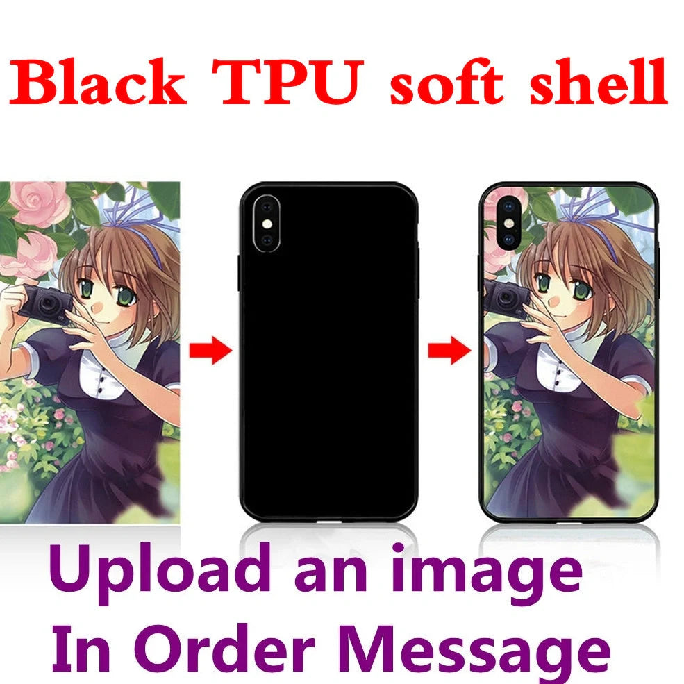 Custom TPU phone case showing precise cutouts for iPhone buttons and camera