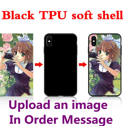 Custom TPU phone case showing precise cutouts for iPhone buttons and camera