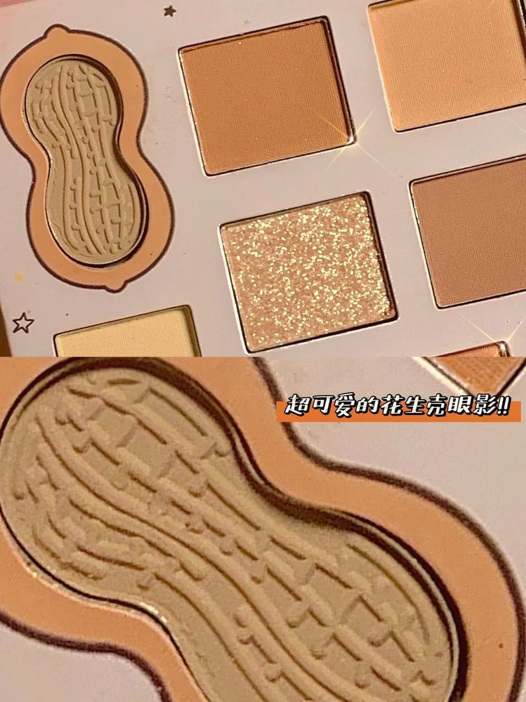 DANMOLU Shaved Mouse Eyeshadow Palette showing 12 colour pans in compact 15cm x 10cm case with dual-ended applicator