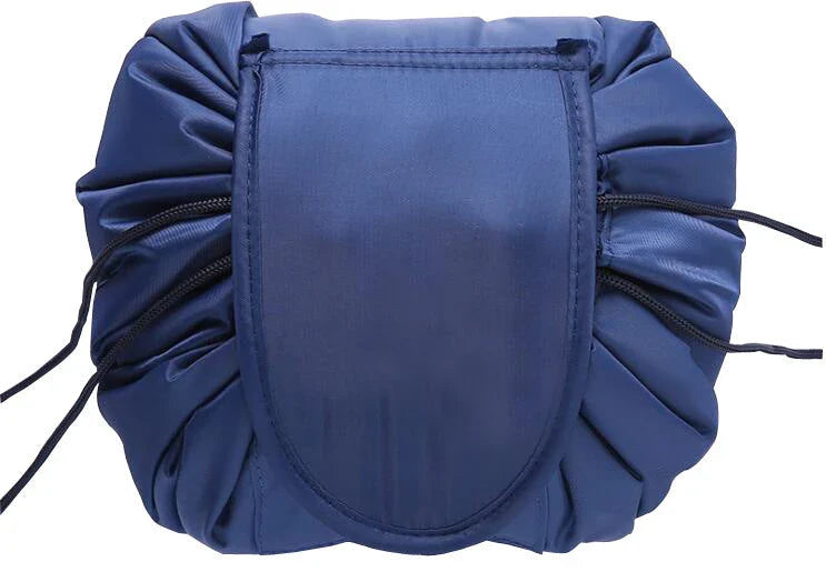 Stylish drawstring cosmetic bag with large capacity for beauty essentials