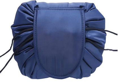 Stylish drawstring cosmetic bag with large capacity for beauty essentials