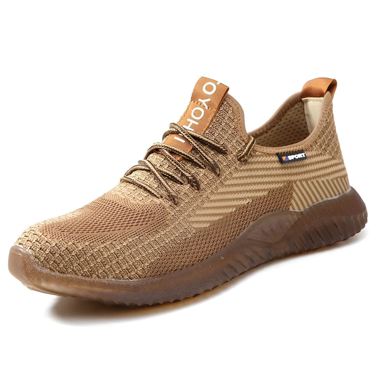 Flying WaveKnit Safety Sneaker low cut breathable flying woven upper steel toe cap black side view