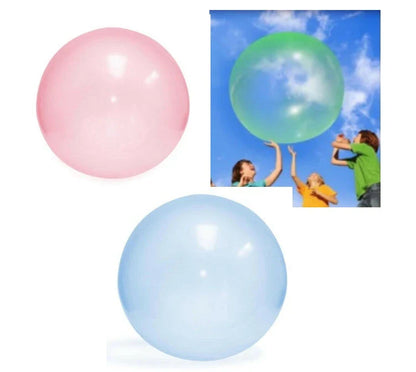 Colorful extra-large inflatable bubble balls in various sizes and vibrant hues, perfect for parties and outdoor fun