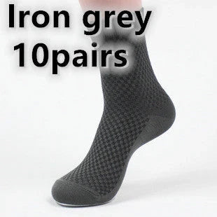 Men's bamboo fiber business socks in various colours