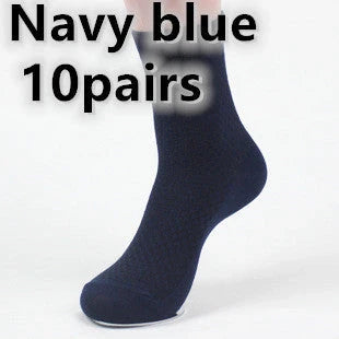 Men's bamboo fiber business socks in various colours