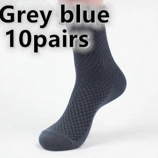 Men's bamboo fiber business socks in various colours