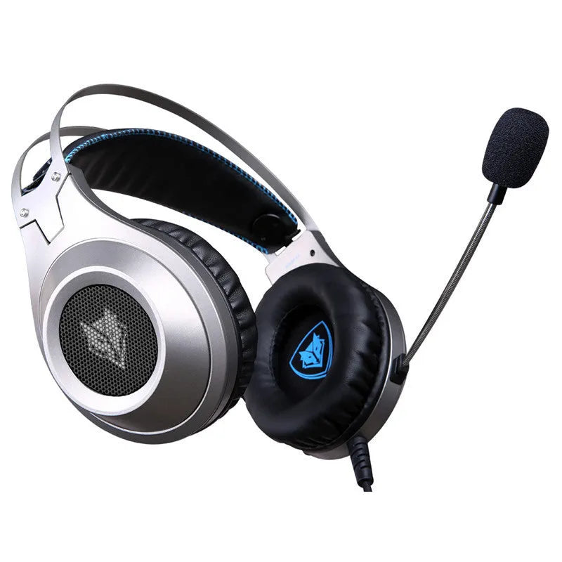 Black wired USB computer headset with over-ear design and integrated microphone