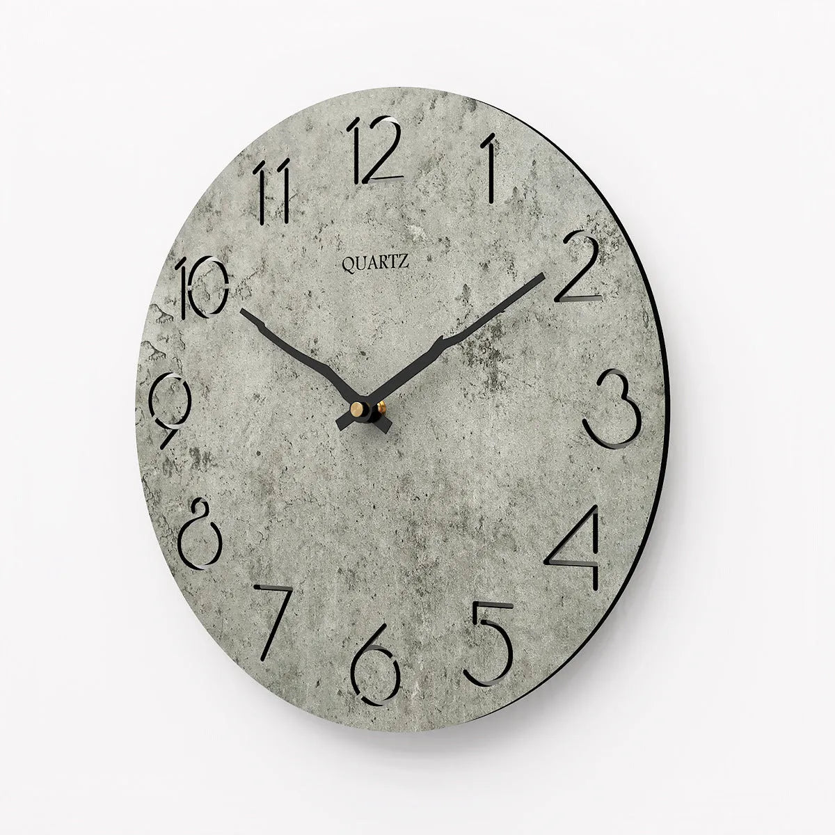Grey European style wall clock for modern living room decoration