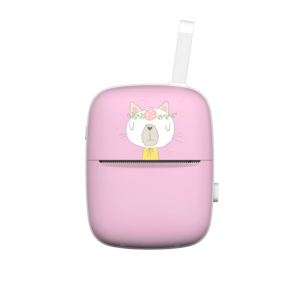 White Student's Pocket Wrong Problem Learning Printer with Bluetooth, 98x128x65mm PC body