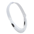 White ABS facial lifting device with light therapy functions and massage modes