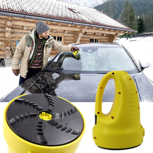 Electric snow scraper with USB charger for quick ice removal