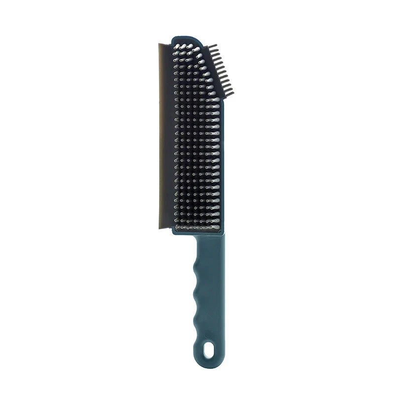 Versatile all-purpose cleaning brush with soft bristles, side scraper, and small head for accessing tight spaces in Kiwi homes