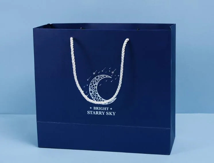 Blue stationery set gift box with three-dimensional design and Pegasus Starry Sky theme for students.