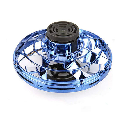 Remote control drone toy performing aerial acrobatics with intuitive manual controls and durable construction