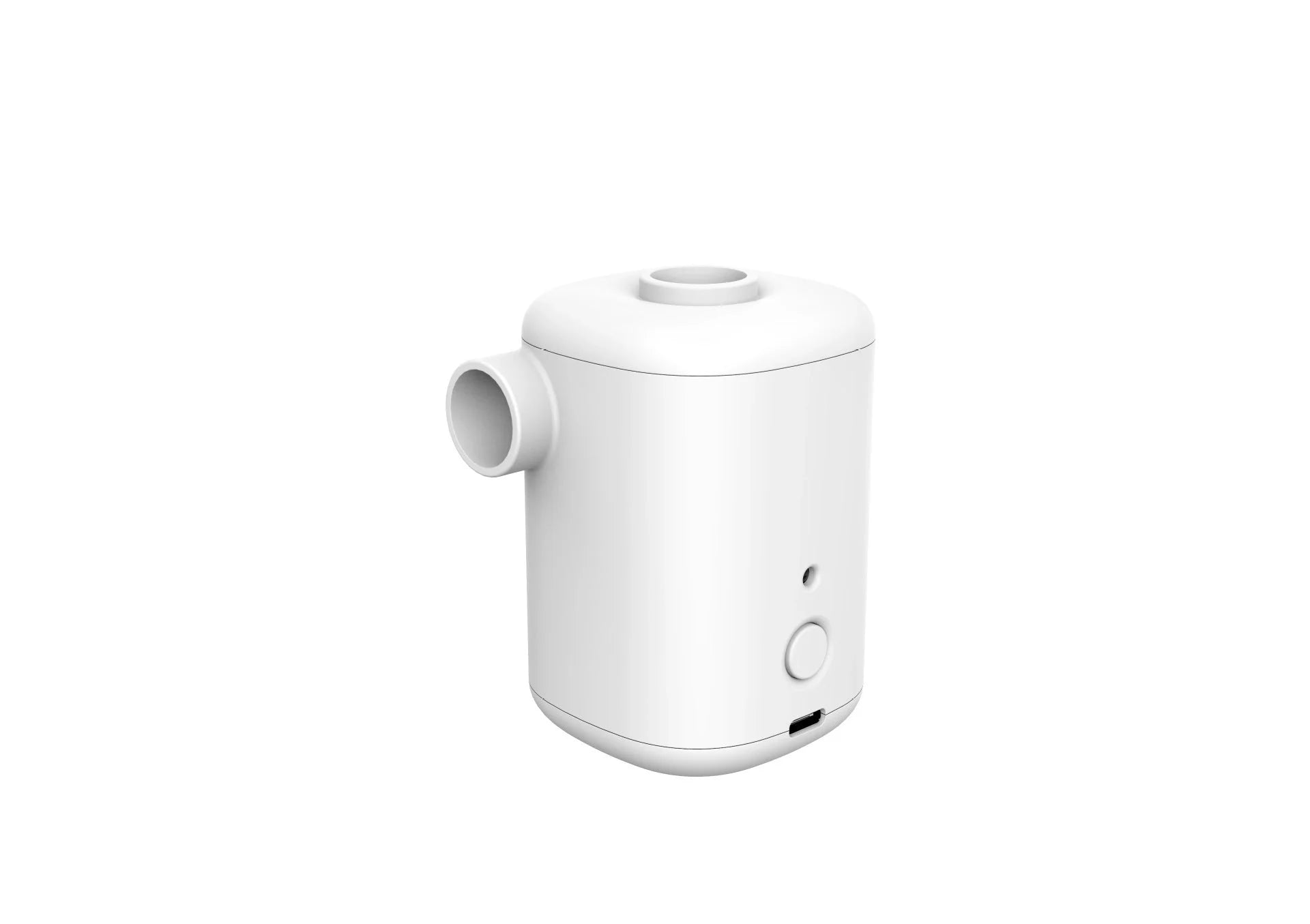 Mini electric inflator for quick inflation of swimming rings and inflatables