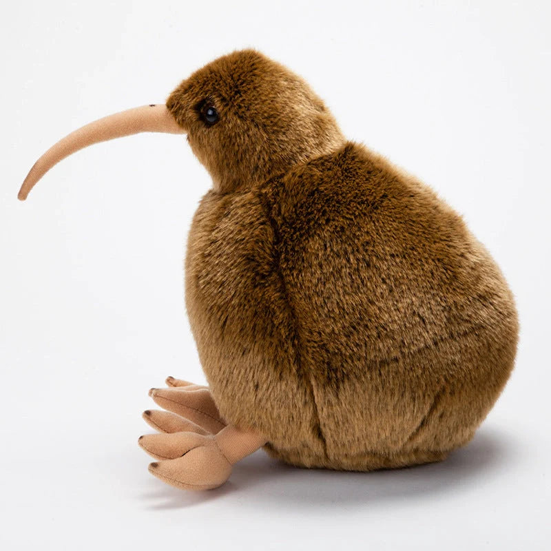 Simulation Kiwi Doll New Zealand National Bird Plush in brown