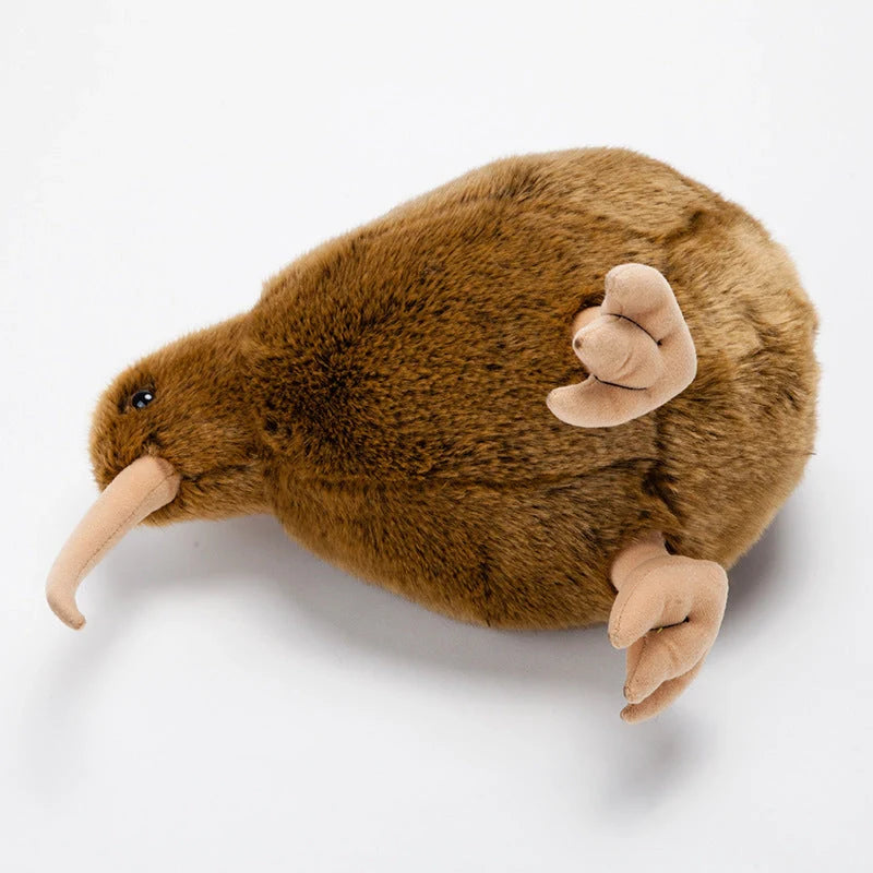 Simulation Kiwi Doll New Zealand National Bird Plush in brown