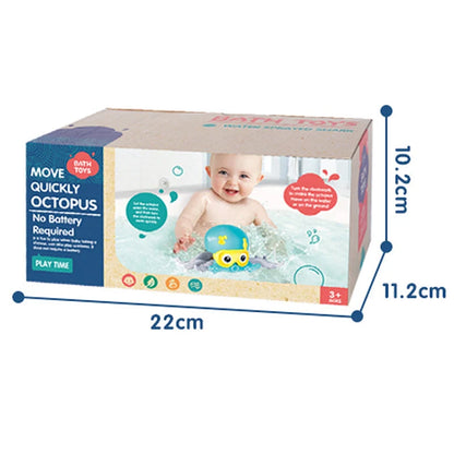 Floating octopus toy for children, safe ABS plastic, purple and blue options