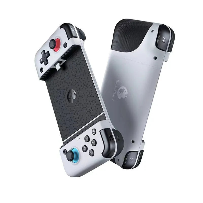 Android mobile game controller with USB connection and ABS plastic construction