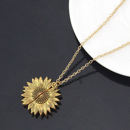 Radiant sunflower pendant necklace in various colors and quantities