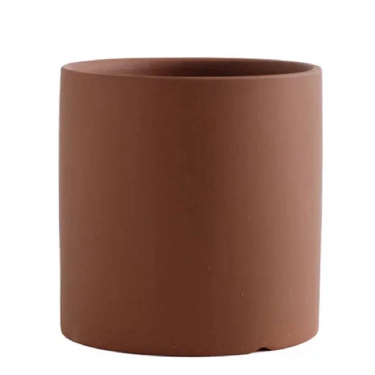 Nordic Industrial Style Ceramic Flowerpot in various colours and sizes
