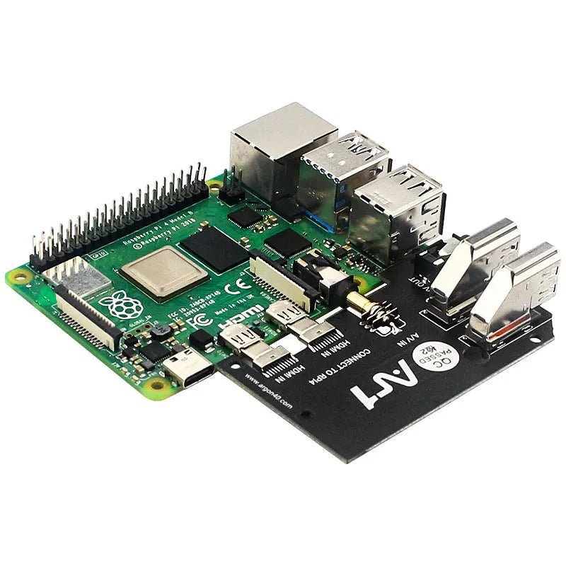 Argon One M.2 aluminium protective case for Raspberry Pi with integrated cooling fan and SSD expansion board