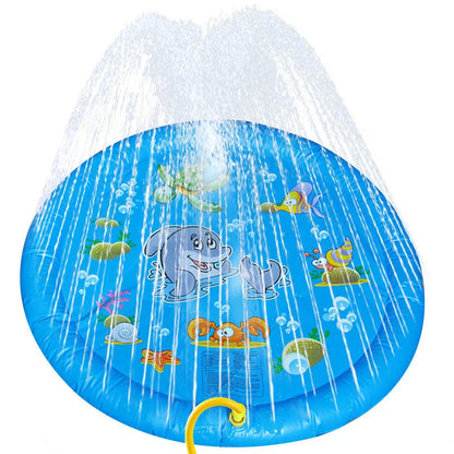 Refreshing splash pad for outdoor water play, suitable for kids and pets, with non-slip surface and compact, portable design.