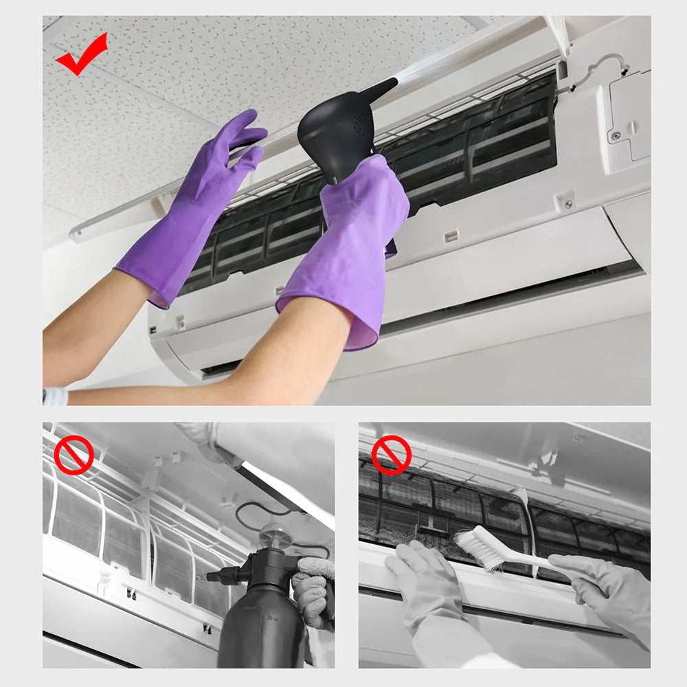 Cordless air duster with withdrawable nozzle for electronics cleaning