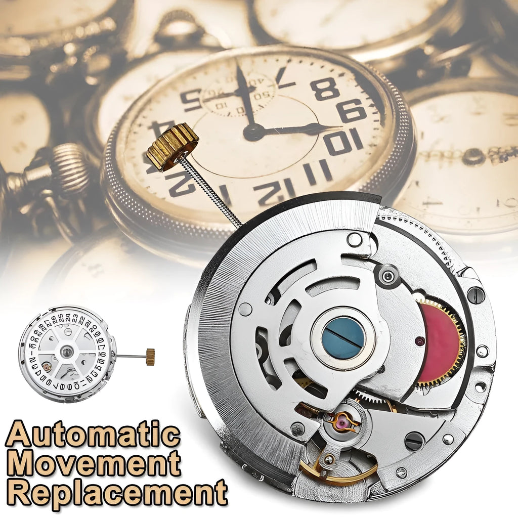 8215 automatic movement replacement stainless steel watch mechanism 25 mm diameter