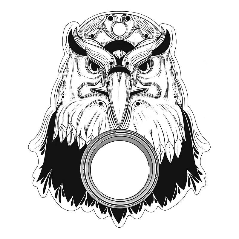 Original Puzzle Gyro Fidget Spinner Keychain for stress relief and focus improvement