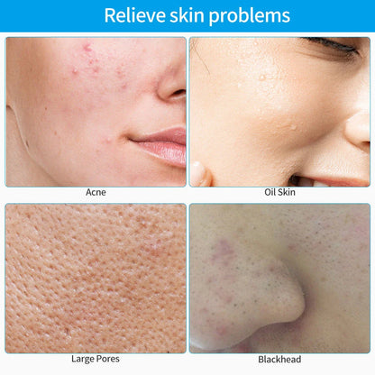 Electric Silicone Face Washer with adjustable vibration and red, blue, green lights for skin therapy