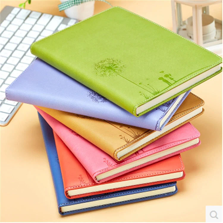 Custom PU Leather Notebook in various colours, perfect for professional and personal note-taking
