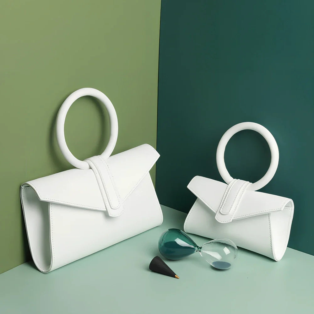 Women's one shoulder diagonal bag in rose red with small pocket, two-layer cowhide, 22x18 cm size